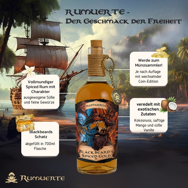 Blackbeards Spiced Gold 700ml 40% Vol.
