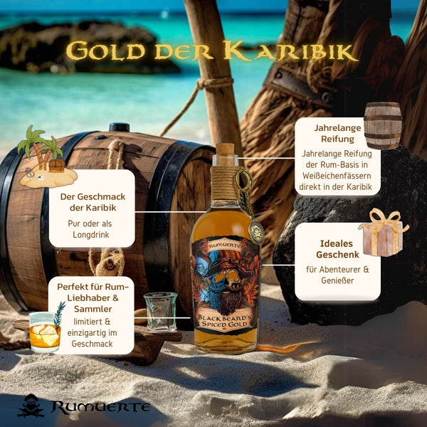 Blackbeards Spiced Gold 700ml 40% Vol.