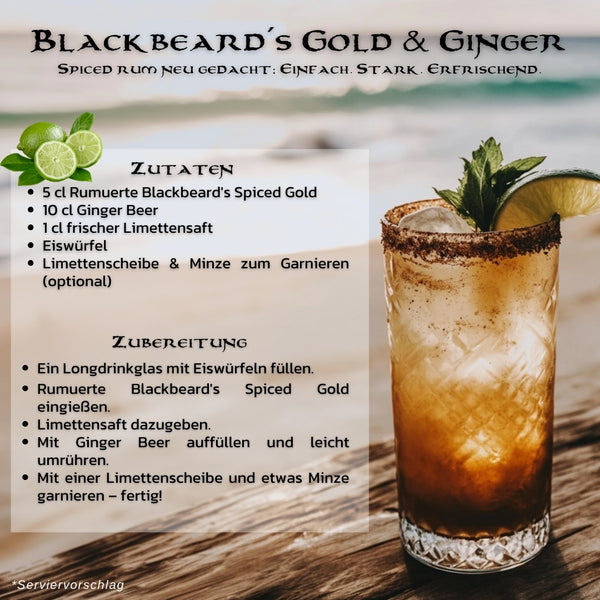 Blackbeards Spiced Gold 700ml 40% Vol.