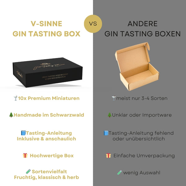 V-SINNE Gin Tasting Box - 10 Sorten