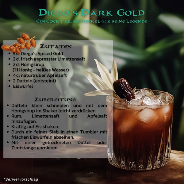 Diegos Spiced Gold 700ml 40% Vol.