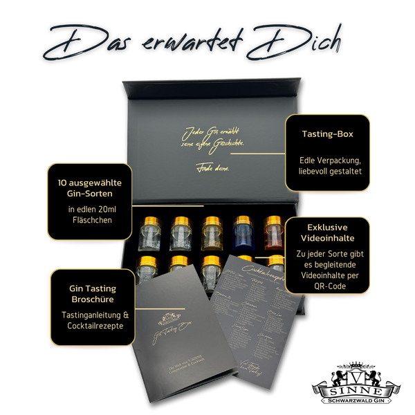 V-SINNE Gin Tasting Box - 10 Sorten