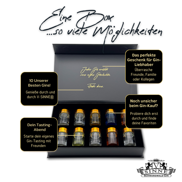 V-SINNE Gin Tasting Box - 10 Sorten