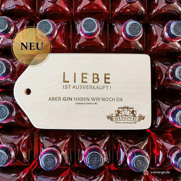 V-SINNE Frühstücksbrettle mit lustigem Gin Spruch