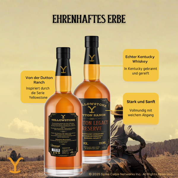 V-SINNE X YELLOWSTONE - Kentucky Straight Bourbon Whiskey 700ml 40% vol.