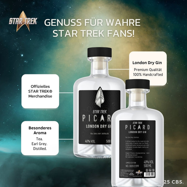 V-SINNE Star Trek Picard Earl Grey Gin 500ml 40% vol.