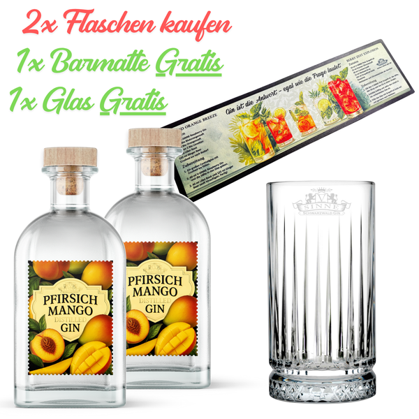 V-SINNE Pfirsich Mango Gin 500ml 40% vol.