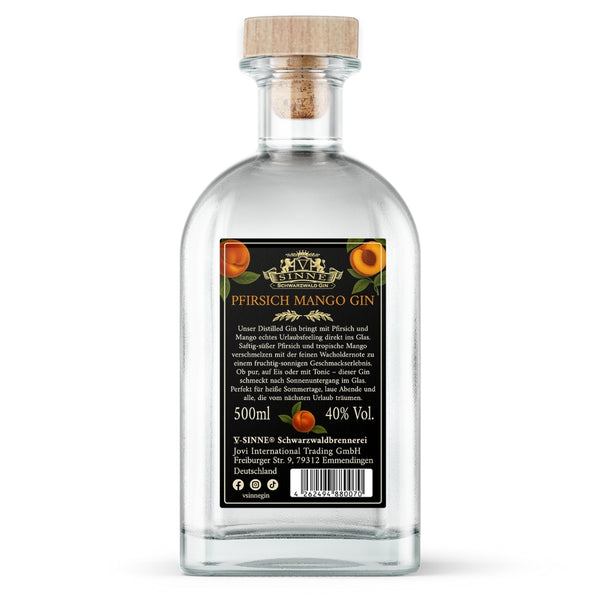 V-SINNE Pfirsich Mango Gin 500ml 40% vol.