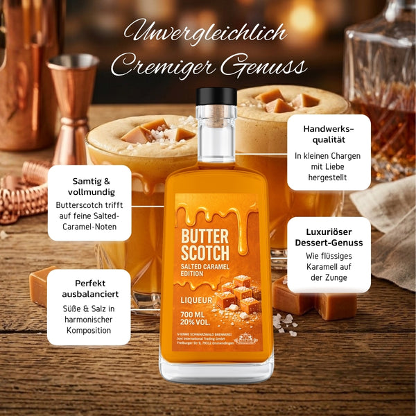 V-SINNE Butterscotch Likör – Salted Caramel Edition 20% vol. 700ml