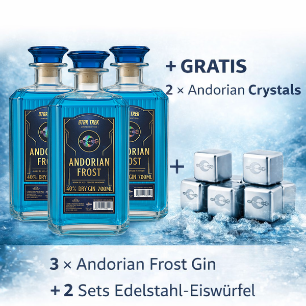 V-SINNE Star Trek Andorian Frost Dry Gin 700ml 40% vol.