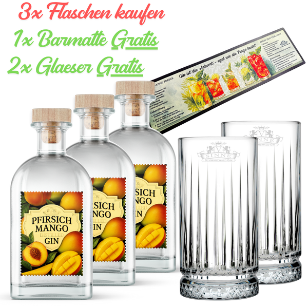 V-SINNE Pfirsich Mango Gin 500ml 40% vol.