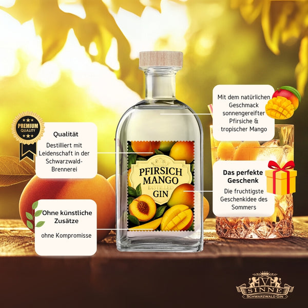 V-SINNE Pfirsich Mango Gin 500ml 40% vol.