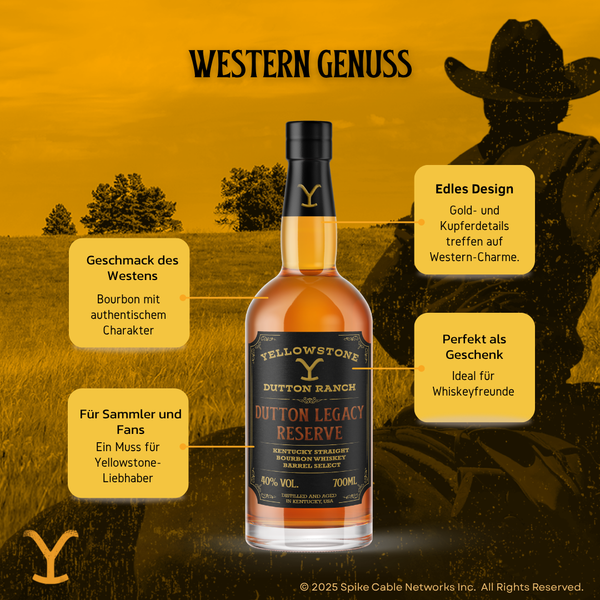 V-SINNE X YELLOWSTONE - Kentucky Straight Bourbon Whiskey 700ml 40% vol.