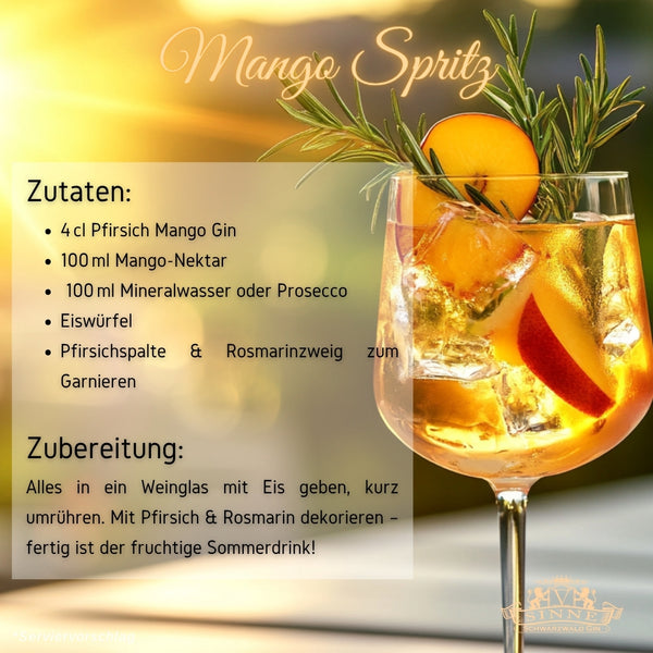 V-SINNE Pfirsich Mango Gin 500ml 40% vol.