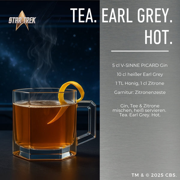 V-SINNE Star Trek Picard Earl Grey Gin 500ml 40% vol.