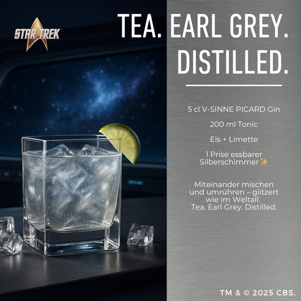 V-SINNE Star Trek Picard Earl Grey Gin 500ml 40% vol.