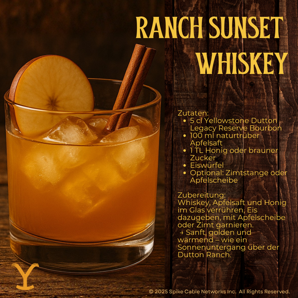 V-SINNE X YELLOWSTONE - Kentucky Straight Bourbon Whiskey 700ml 40% vol.