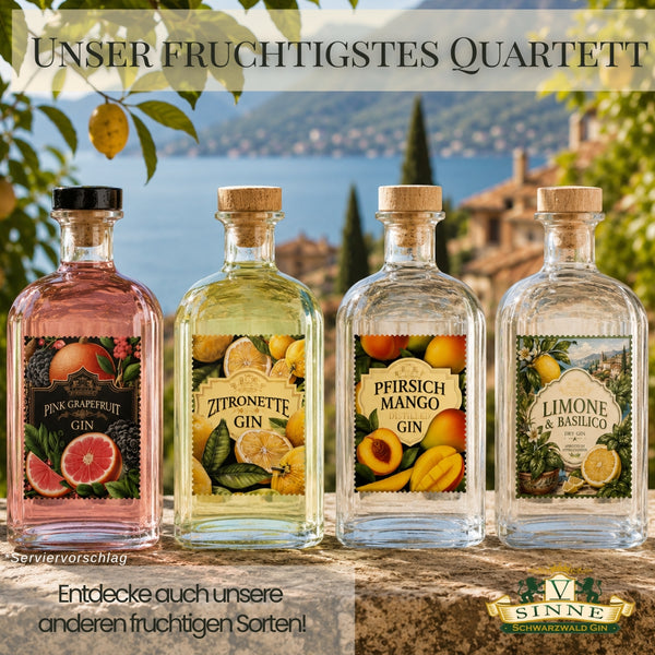 V-SINNE Limone & Basilico Dry Gin 500ml 40% vol.