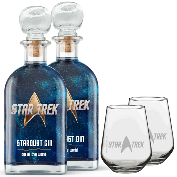 Bundle 2x V-SINNE Star Trek Stardust Gin 500ml 40% vol. + 2x Thumbler Gratis