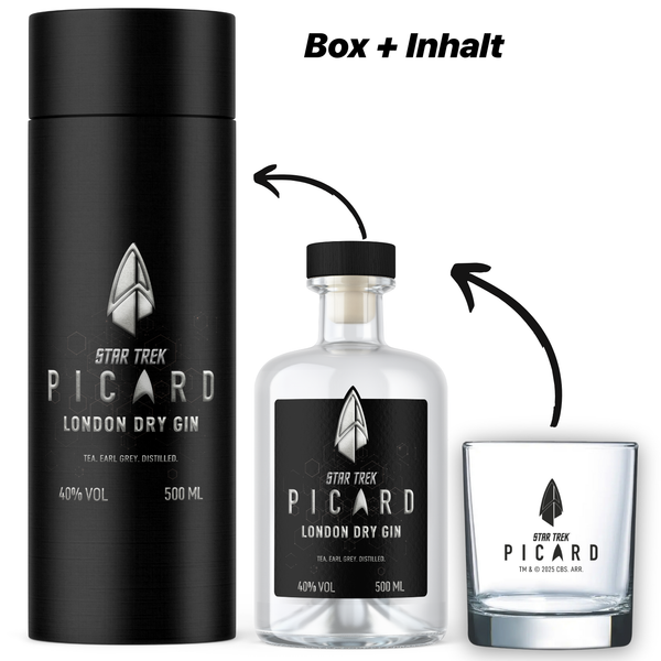 V-SINNE Star Trek Picard Earl Grey Gin 500ml 40% vol.
