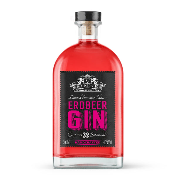 V-SINNE Erdbeer Gin | Limited Summer Edition | 700ml | 40% vol.