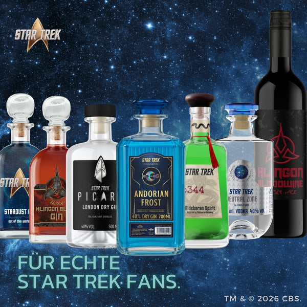 V-SINNE Star Trek Andorian Frost Dry Gin 700ml 40% vol.