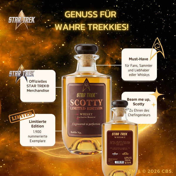 V-SINNE Star Trek Scotty Whisky 700ml 40% vol.