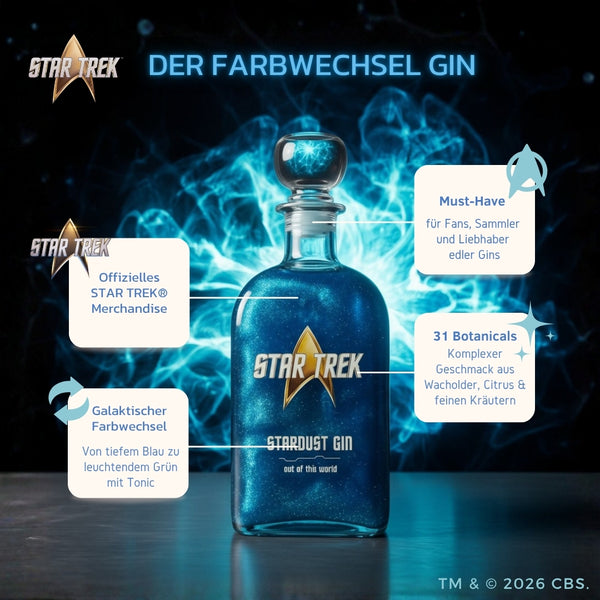 V-SINNE Star Trek Stardust Gin Collectors Edition 500ml 40% vol.