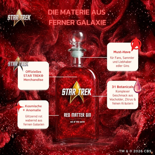 V-SINNE Star Trek Red Matter Gin Collectors Editions 500ml 40% vol.