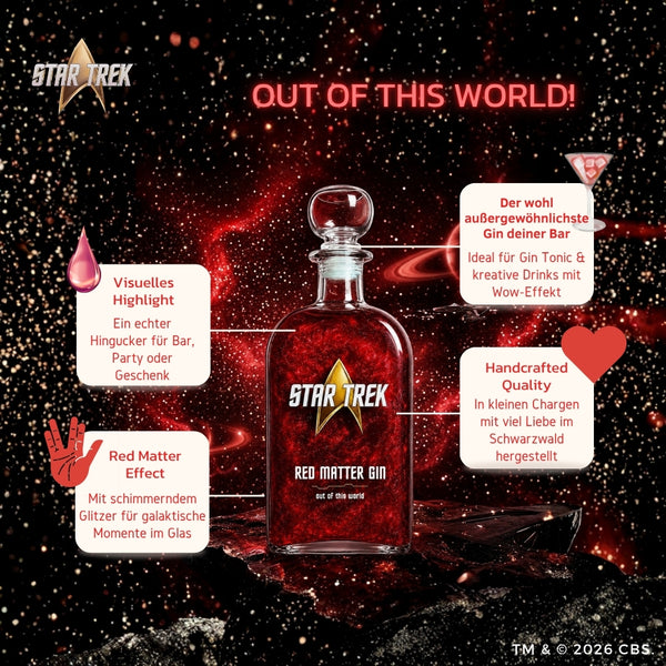 V-SINNE Star Trek Red Matter Gin Collectors Editions 500ml 40% vol.