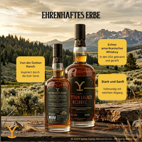 V-SINNE x Y™ DUTTON RANCH - Kentucky Bourbon Whiskey 700ml 40% vol.