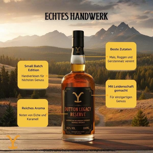 V-SINNE x Y™ DUTTON RANCH - Kentucky Bourbon Whiskey 700ml 40% vol.