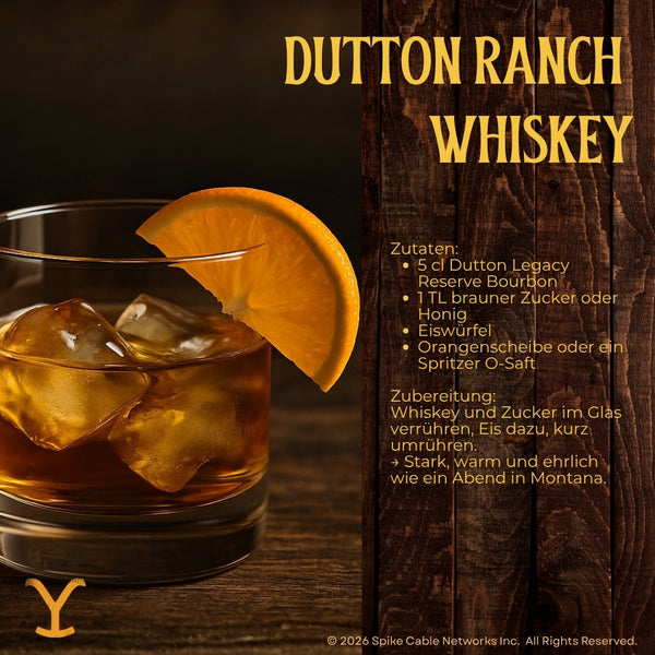 V-SINNE x Y™ DUTTON RANCH - Kentucky Bourbon Whiskey 700ml 40% vol.