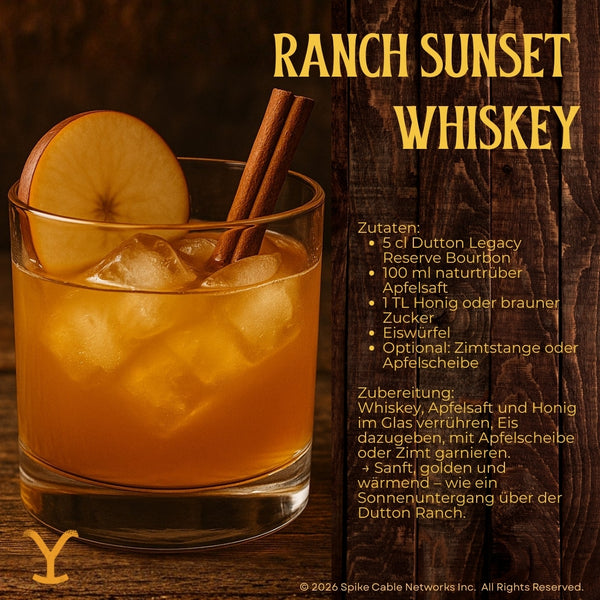V-SINNE x Y™ DUTTON RANCH - Kentucky Straight Bourbon Whiskey 700ml 40% vol.