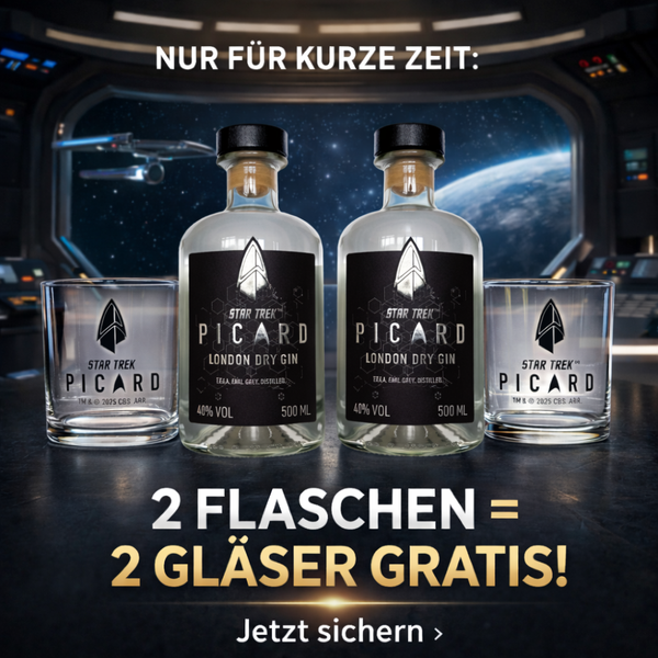 V-SINNE Star Trek Picard Earl Grey Gin 500ml 40% vol.